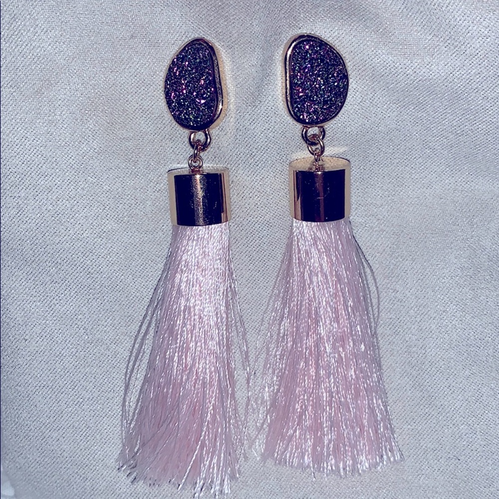 BaubleBar pink earrings